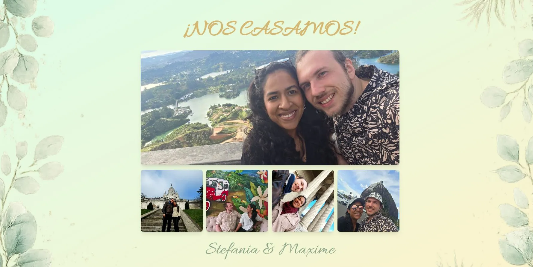 Capture d'écran du projet Wedding Invitation